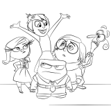 Раскраска Головоломка (Inside Out) – для детей из мультфильма